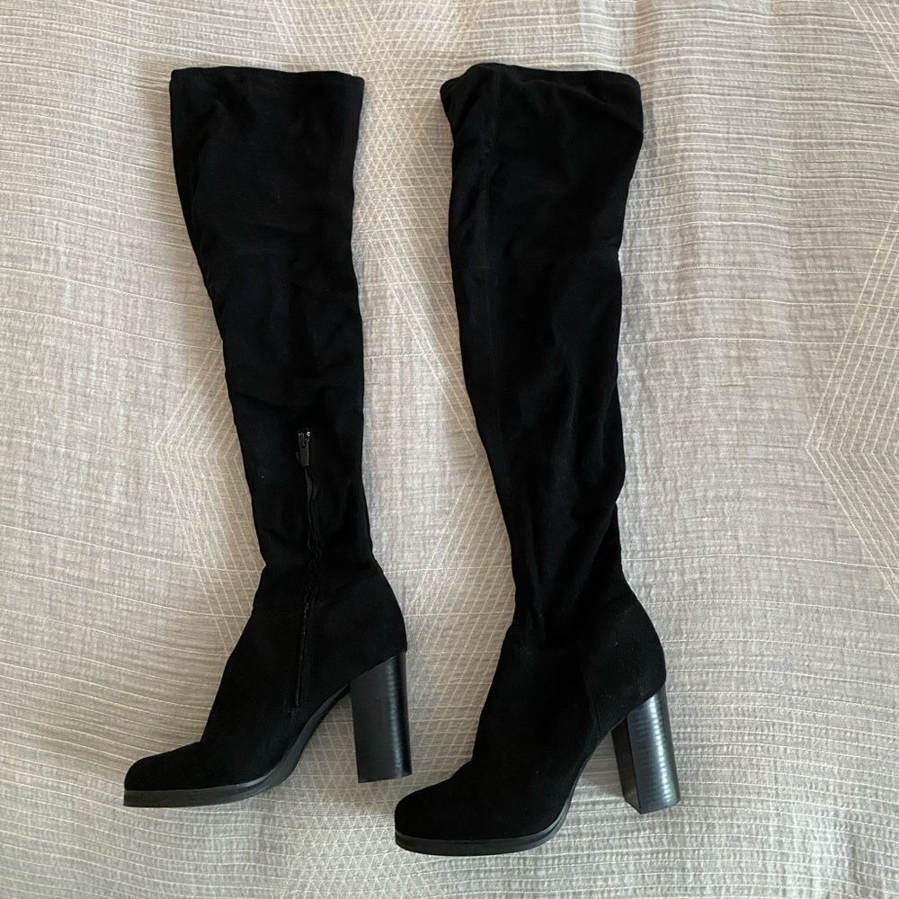 Calvin Klein Over-the-Knee Suede Boots